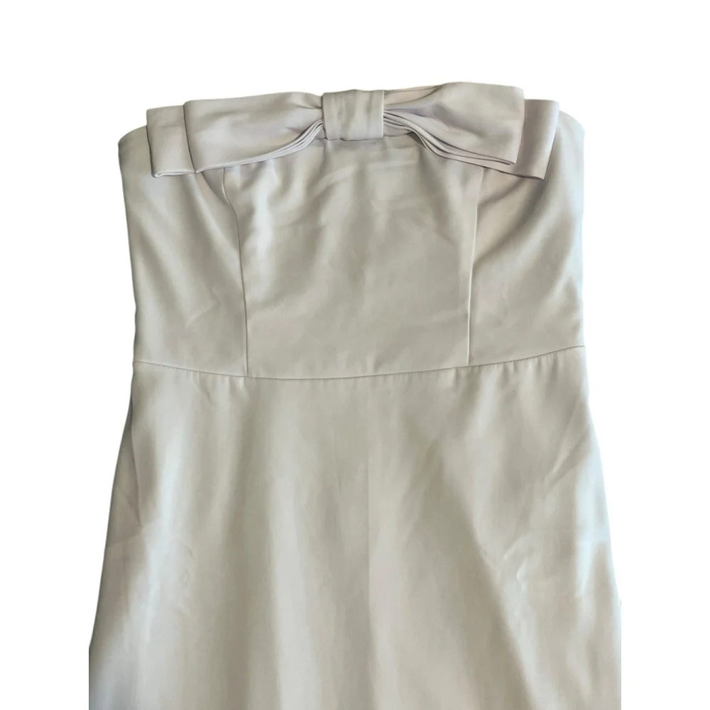 Abercrombie & Fitch White Maxi Bow Front Dress Medium